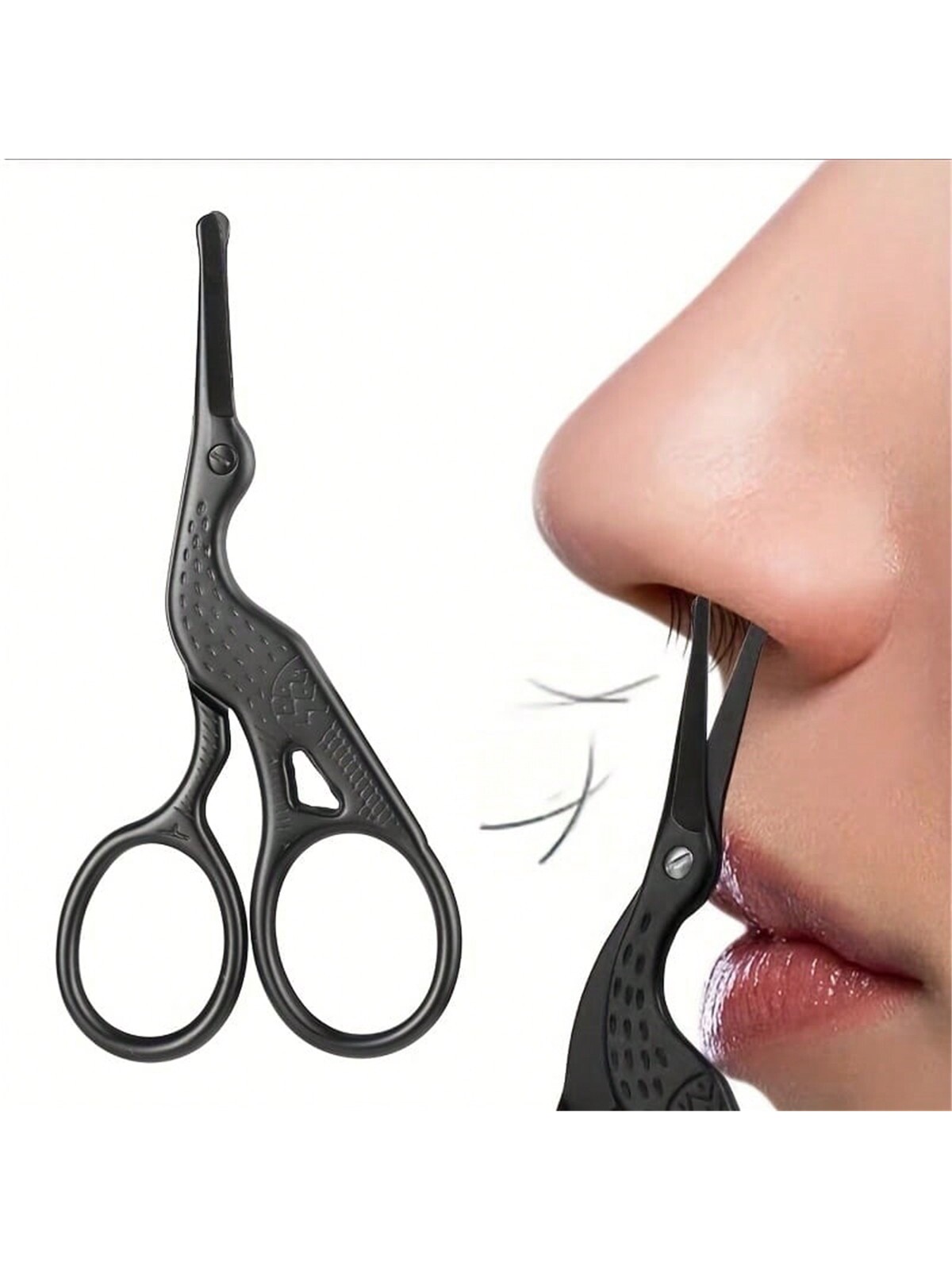 Nose Hair Trimmer - Nose Hair Scissors, Stainless Steel Rounded