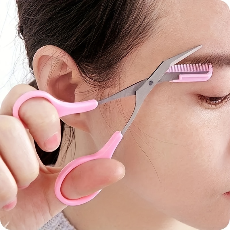 Eyebrow Trimmer Scissor With C - Men'S Grooming Makeup ulasan dan harga