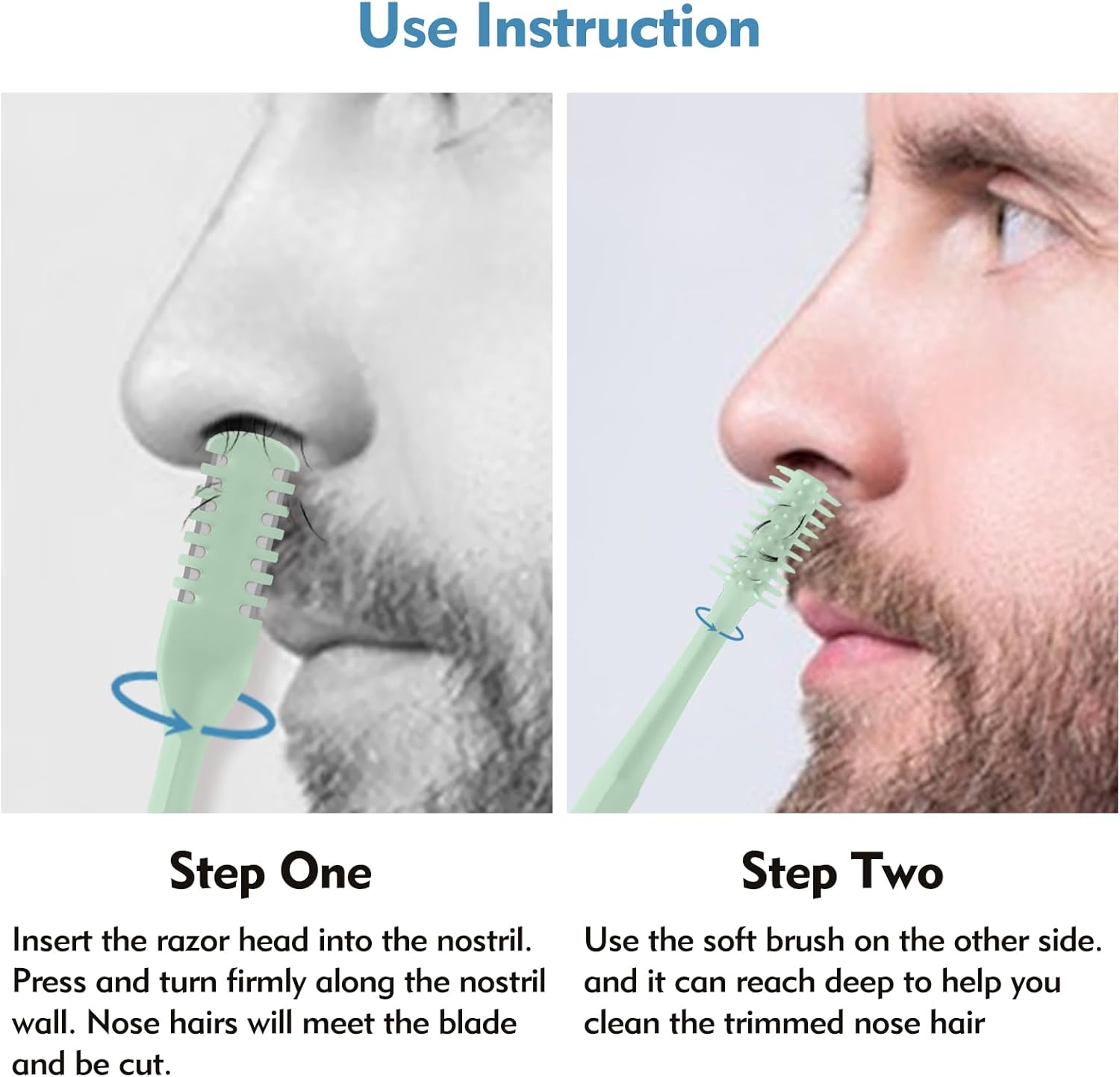 5/20/50Pcs 2-in-1 Nasal Cutter - Nose Hair Trimmer ulasan dan harga