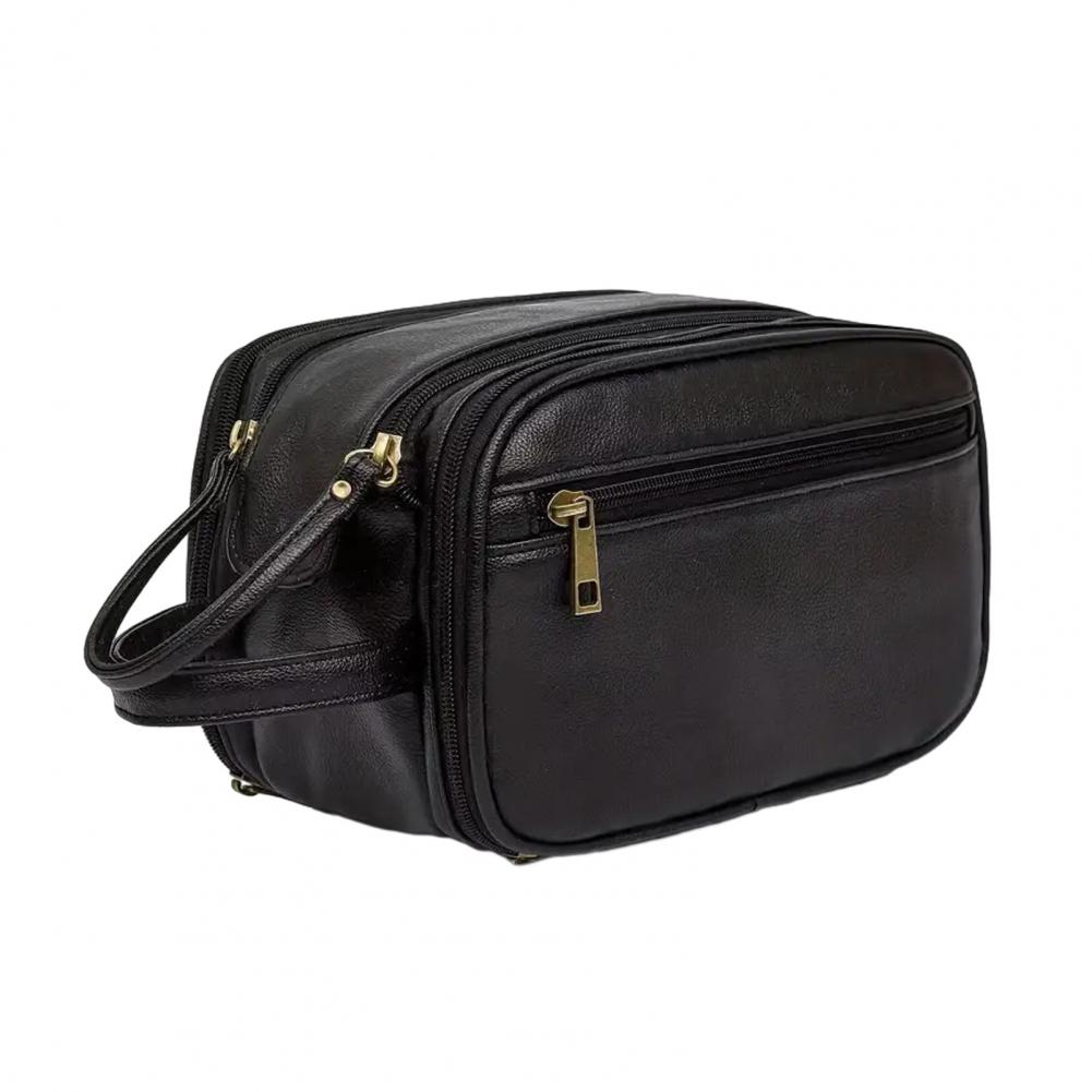 Travel Makeup Bag Faux Leather - Men'S Grooming Makeup ulasan dan harga