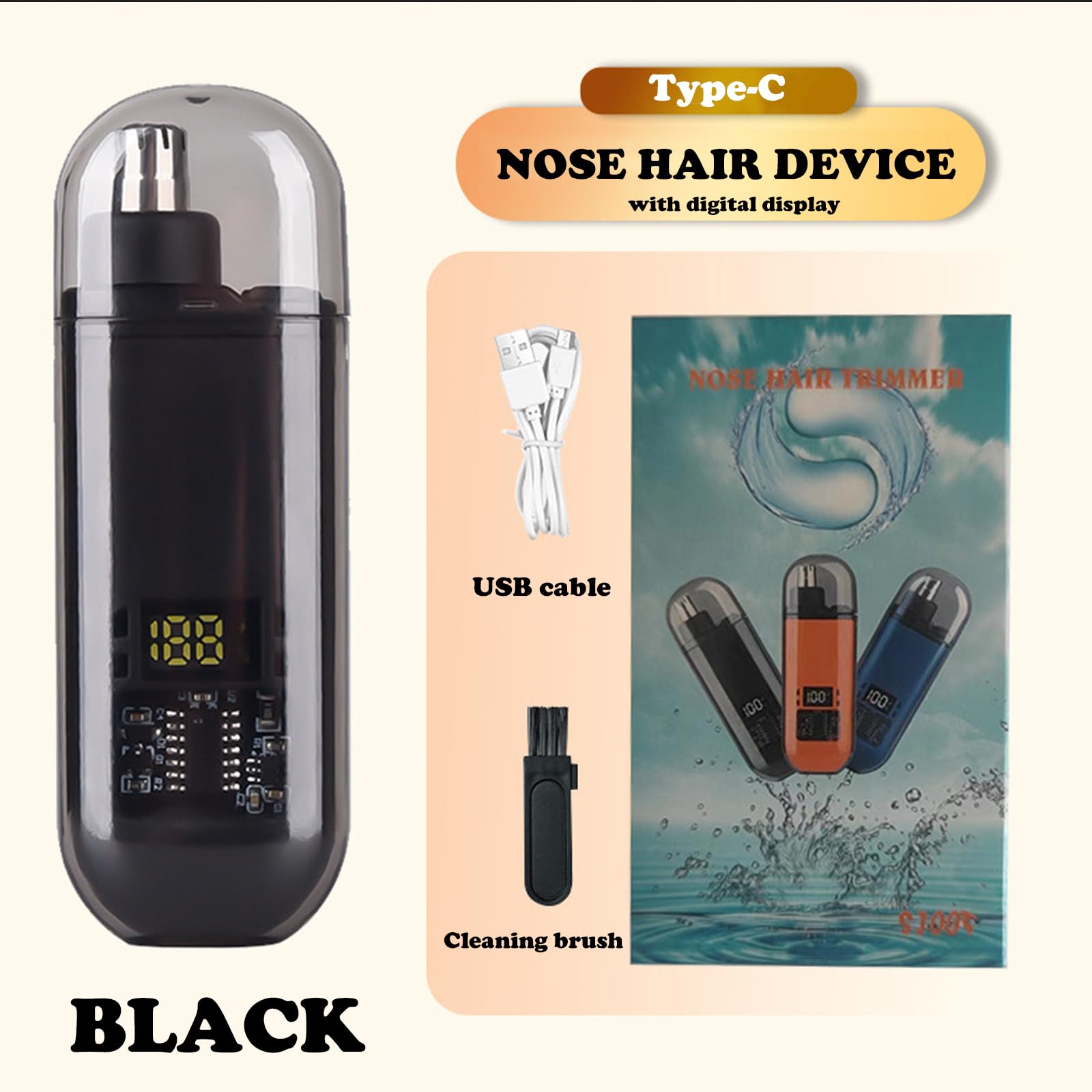 Nose Ear Hair Trimmer USB Rech - Nose Hair Trimmer ulasan dan harga