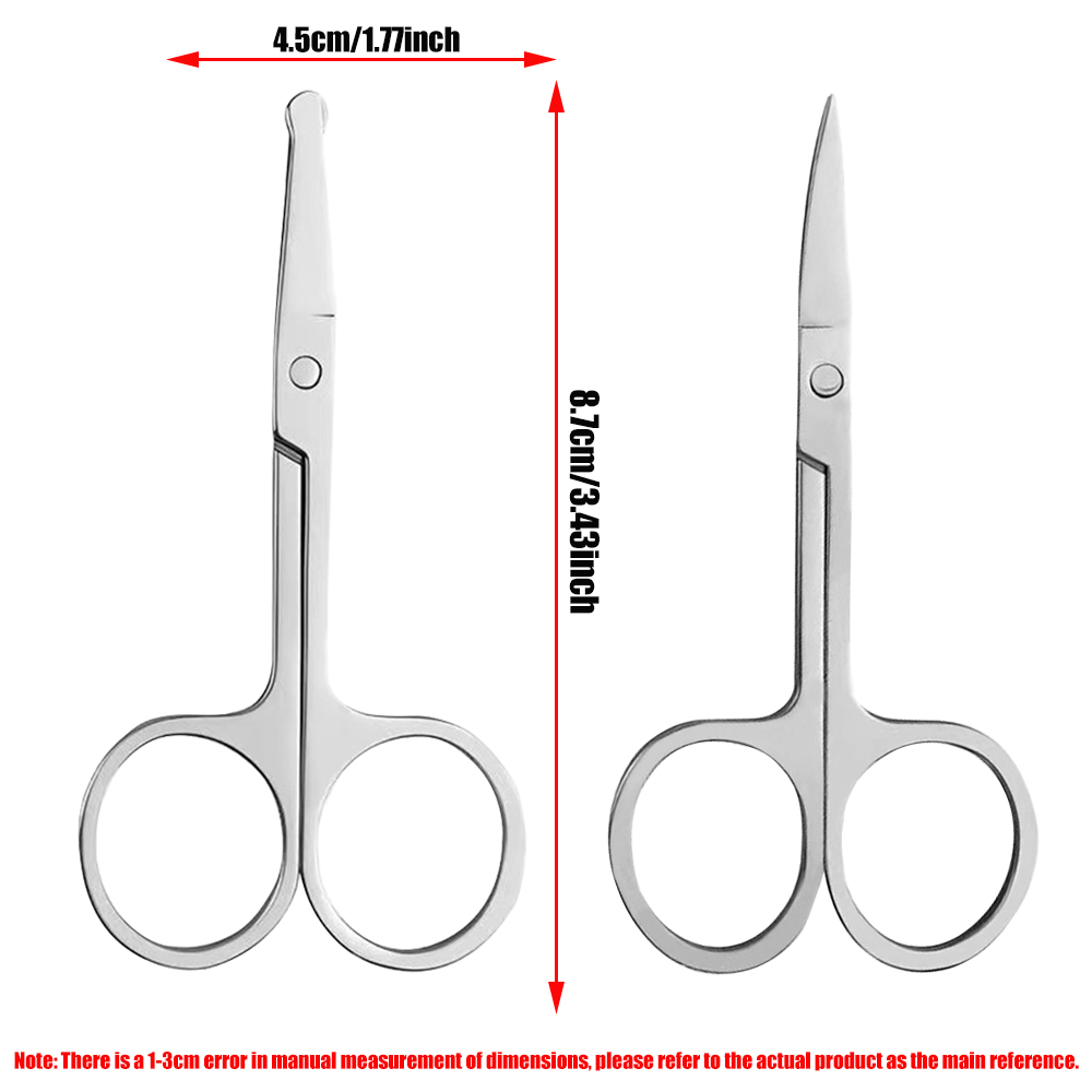 2/3PCS Eyebrow Scissors Stainl - Men'S Grooming Makeup ulasan dan harga
