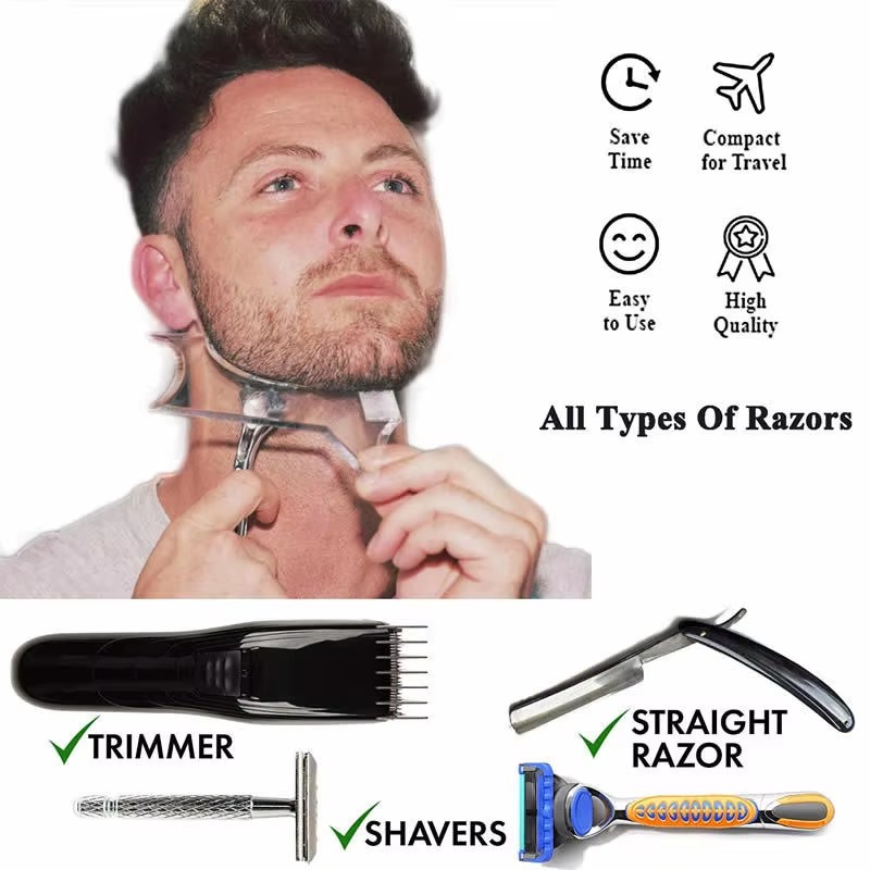 1PC/2Pc/3Pc Plastic Beard Comb - Men'S Grooming Makeup ulasan dan harga