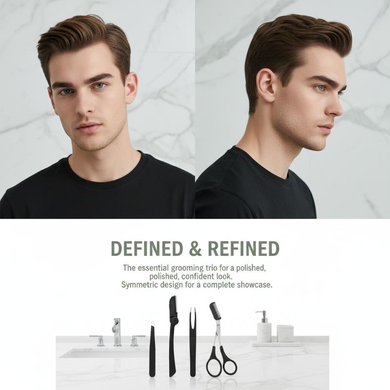 Stainless Steel Eyebrow Groomi - Men'S Grooming Makeup ulasan dan harga
