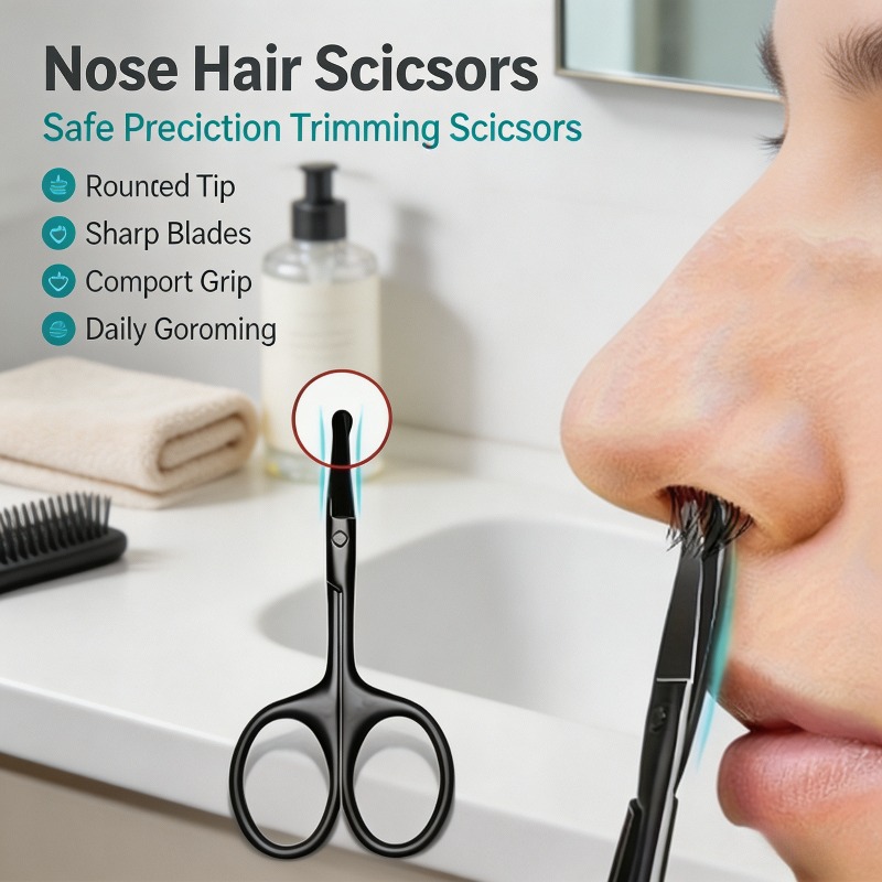 Professional Nose Hair Scissor - Men'S Grooming Makeup ulasan dan harga