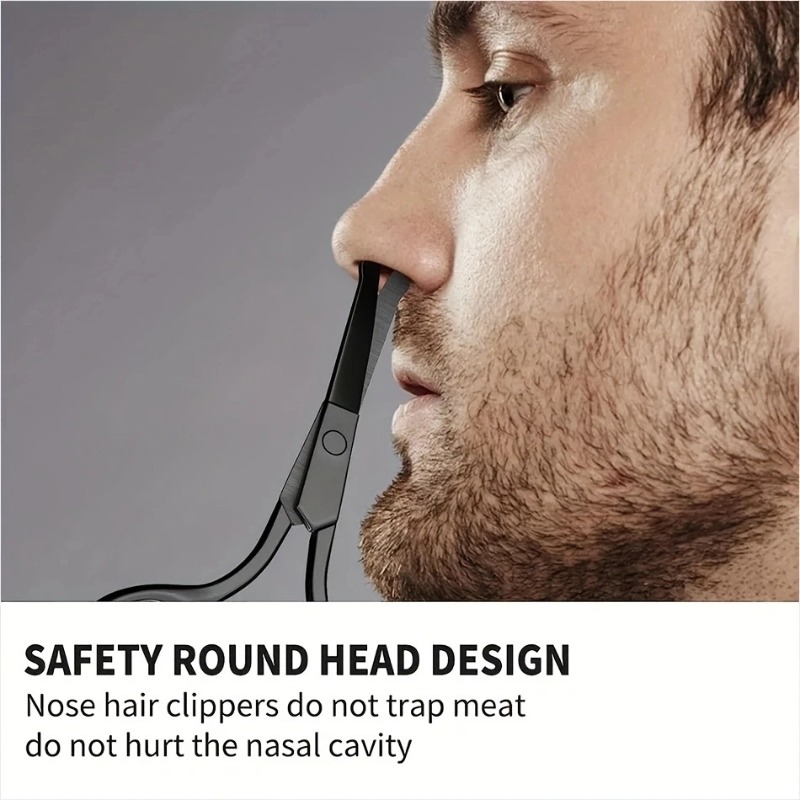 Professional Nose Hair Scissor - Men'S Grooming Makeup ulasan dan harga