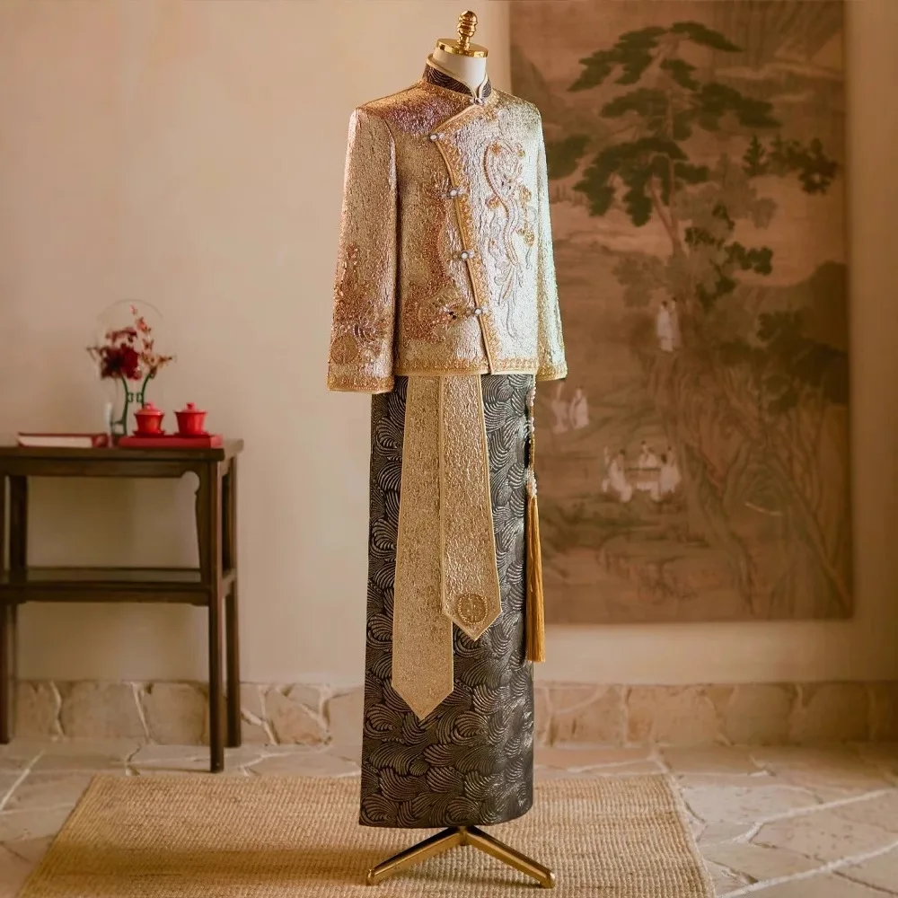 Chinese Style Wedding Groom Co - Men'S Grooming For Marriage ulasan dan harga