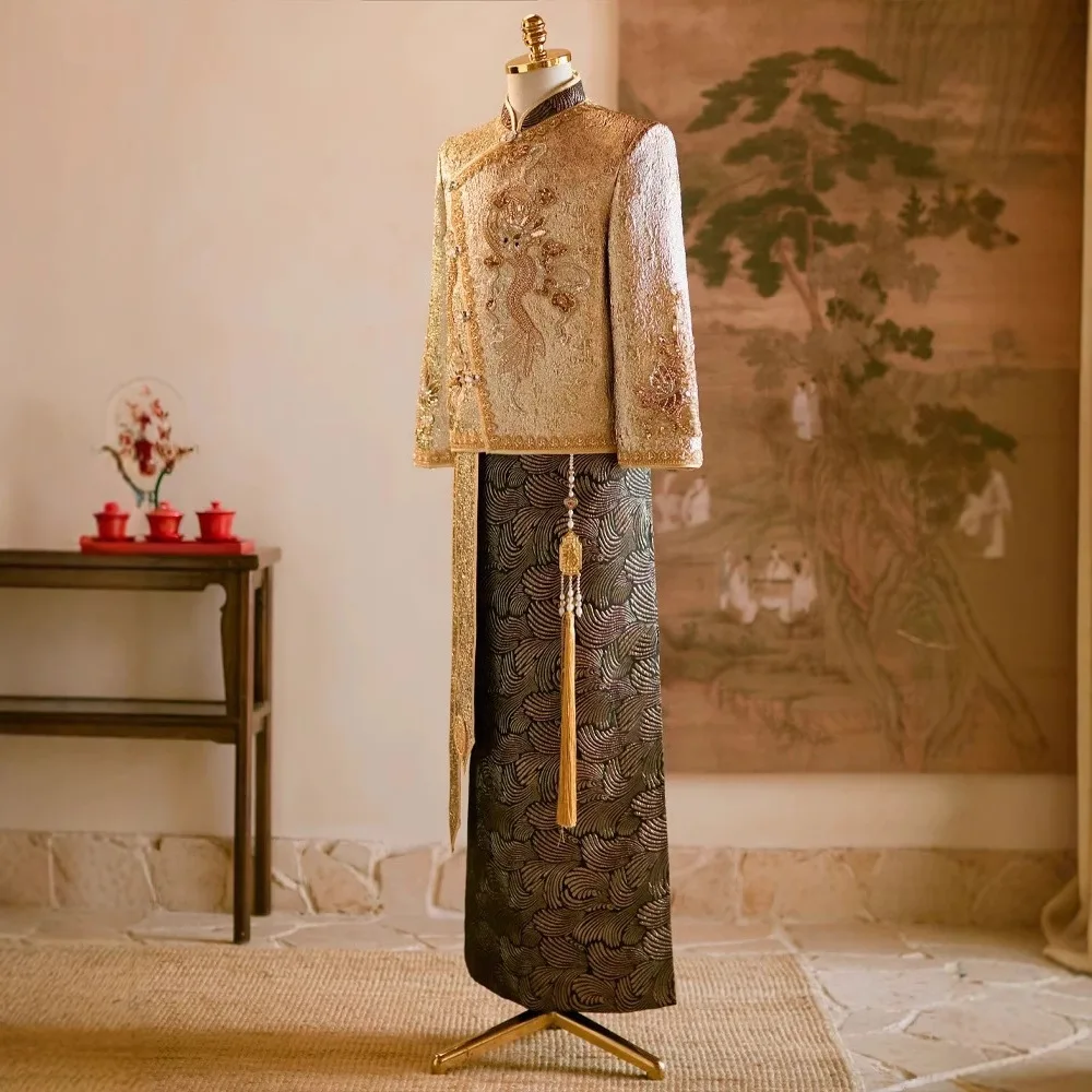 Chinese Style Wedding Groom Co - Men'S Grooming For Marriage ulasan dan harga